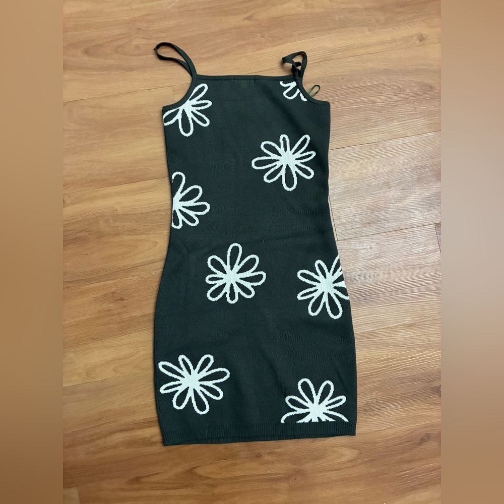 Papermoon Dress with White Floral Design Size S